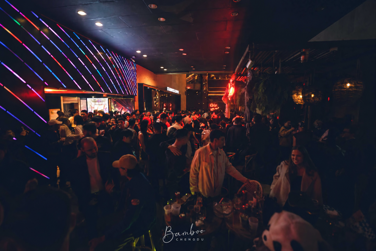 Bamboo evening crowd